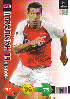 Mounir El Hamdaoui AZ Alkmaar 2009/10 Panini Super Strikes CL #25